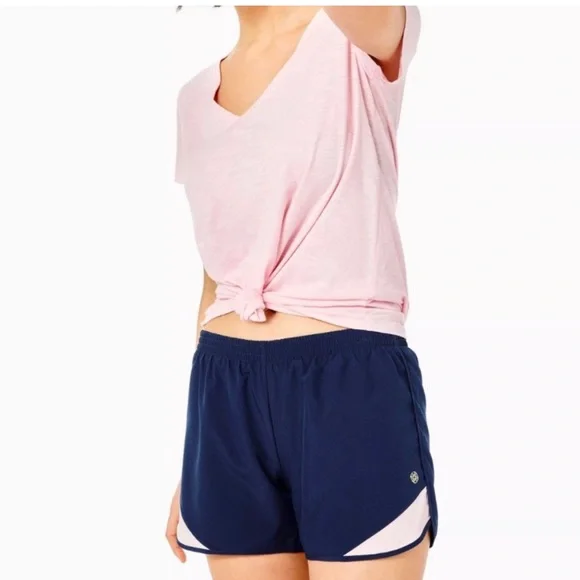 Lilly Pulitzer Ocean Trail Navy Short - Picture 2 of 13